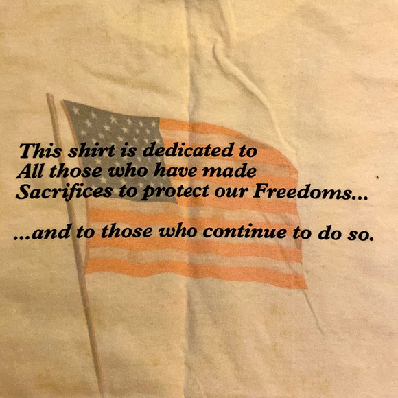 Patriot T-shirt! Honoring All In Service - 2 Sided American Pride Shirt. Unique! - Picture 4 of 4